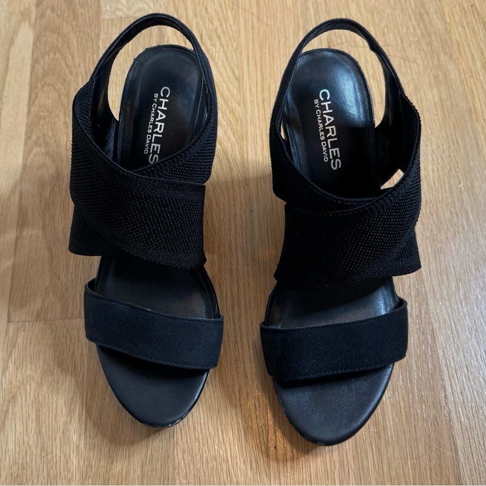 Charles by CHARLES DAVID Wedge Platform Espadrille Sandals - Picture 2 of 8